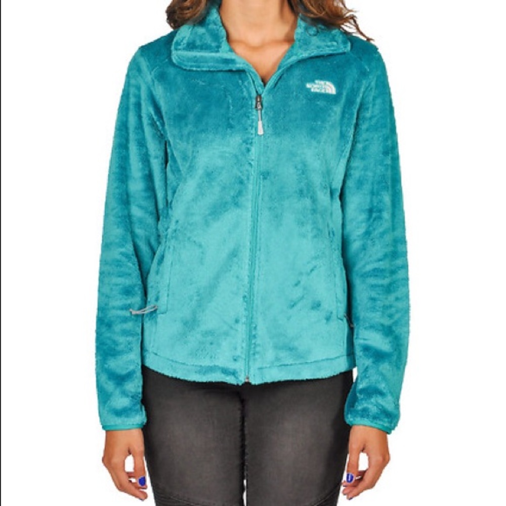 Aqua-Green Furry Fleece “Northface!”